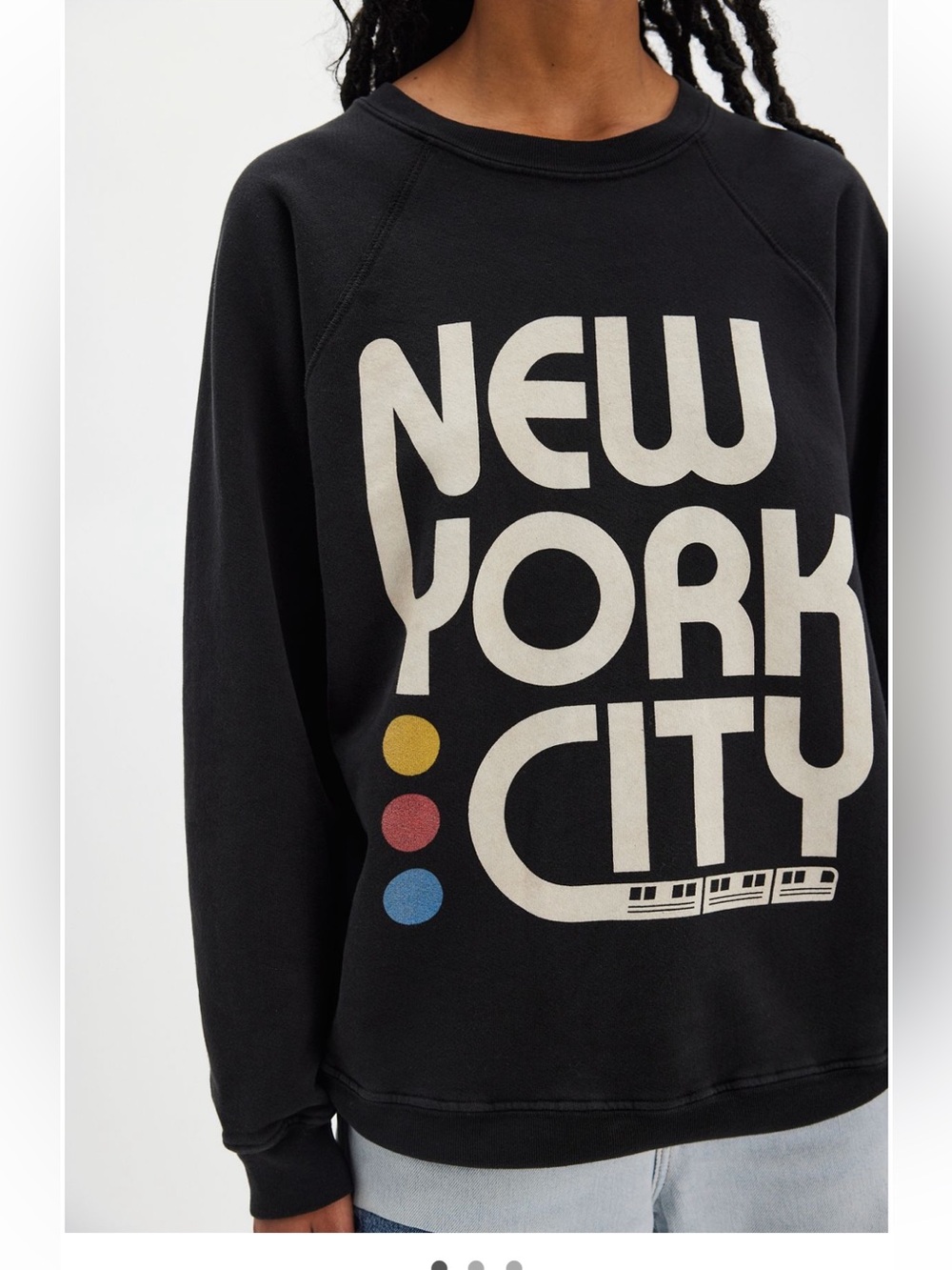 Free People Nw York Subway Crewneck